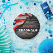Patriottisch Dank u Papieren Bordje (Feest)
