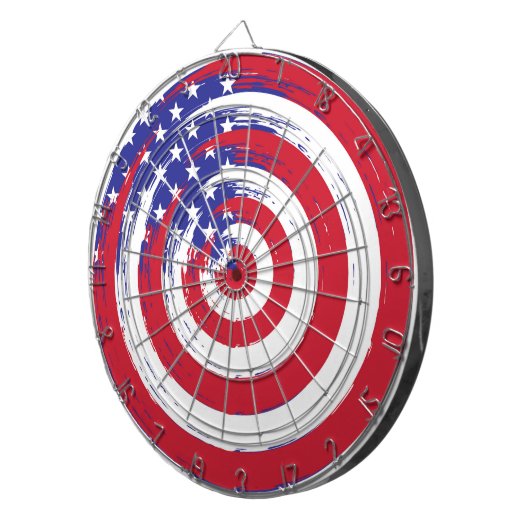 Patriottisch Dartboard Dartbord (Voorkant Rechts)