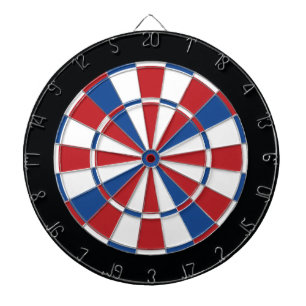 Patriottisch dartboard - Rood, wit en blauw Dartbord