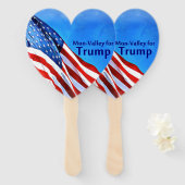 Patriottisch decor handwaaier (Voorkant en achterkant)