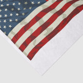 Patriottisch diskettestation voor Amerikaanse vlag Tissuepapier (Detail)