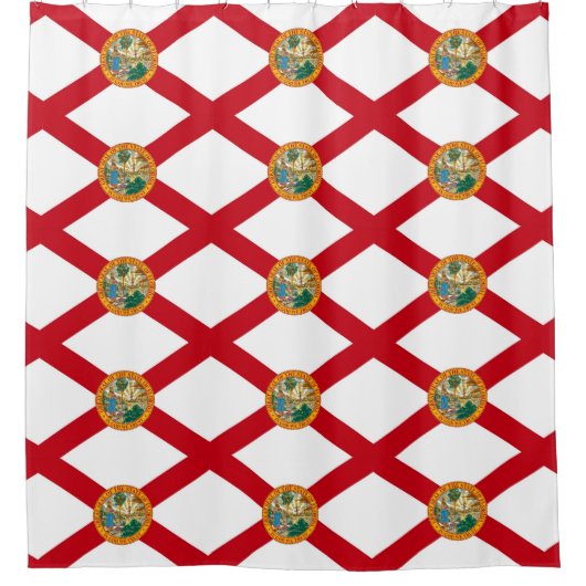 Patriottisch douchegordijn met vlag van Florida (Voorkant)