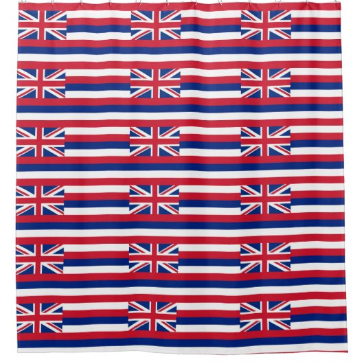 Patriottisch douchergordijn met vlag van Hawaii Douchegordijn (Voorkant)