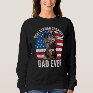 Patriottisch Duits Shepherd Dad American Flag Dog Trui