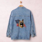 Patriottisch Duits Shepherd Denim Jacket (Hangar)