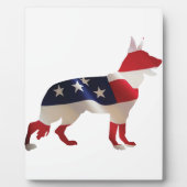 Patriottisch Duits Shepherd Fotoplaat (Voorkant)