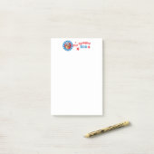 Patriottisch Duits Shepherd Post-it® Notes (Op bureau)