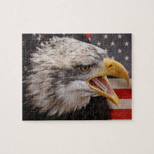 Patriottisch Eagle Afbeelding Puzzle Legpuzzel
