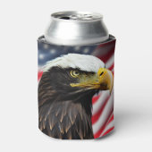 Patriottisch/Eagle/Amerikaans/USA Blikjeskoeler (Blikje Voorkant)