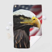 Patriottisch/Eagle/Amerikaans/USA Golfhanddoek (Insitu)