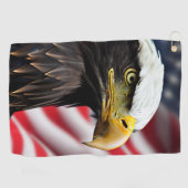 Patriottisch/Eagle/Amerikaans/USA Golfhanddoek (Horizontaal)