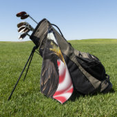 Patriottisch/Eagle/Amerikaans/USA Golfhanddoek (Groen)