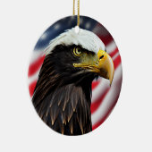 Patriottisch/Eagle/Amerikaans/USA Keramisch Ornament (Rechts)