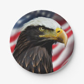 Patriottisch/Eagle/Amerikaans/USA Papieren Bordje (Voorkant)