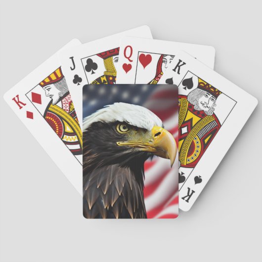 Patriottisch/Eagle/Amerikaans/USA Pokerkaarten (Achterkant)