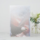 Patriottisch Eagle-Briefpapier Briefpapier (Staand voorkant)