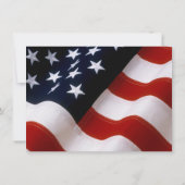 Patriottisch, Elegante Amerikaanse Vlag Goud Save Save The Date (Achterkant)