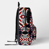 Patriottisch en Vlag en Adelaar Bedrukte Rugzak (Links)
