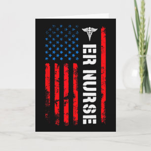 Patriottisch Er-verpleegstershemd Retro Amerikaans Kaart