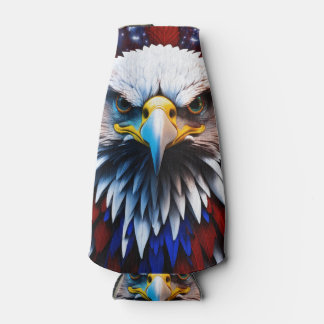 Patriottisch fractal eagles-T-shirt Flesjeskoeler