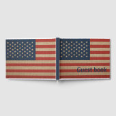 Patriottisch gastenboek met Amerikaanse vlag (Volledig)
