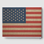 Patriottisch gastenboek met Amerikaanse vlag (Achterkant)