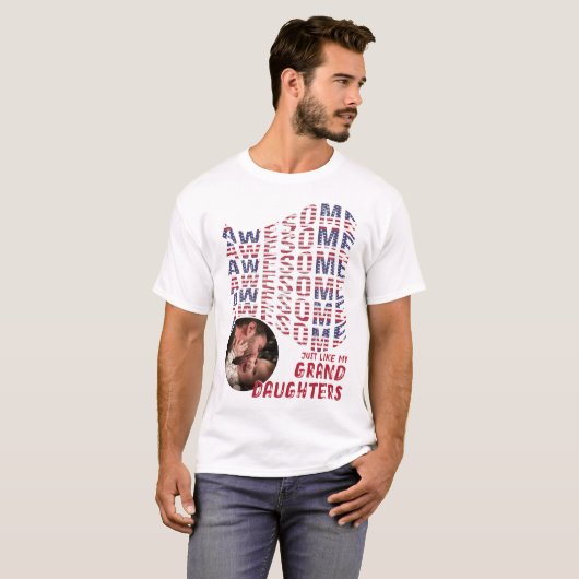 Patriottisch Geweldige net als een dochter van pas T-shirt (Voorkant volledig)
