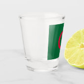 Patriottisch glas met vlag van Algerije (Links)