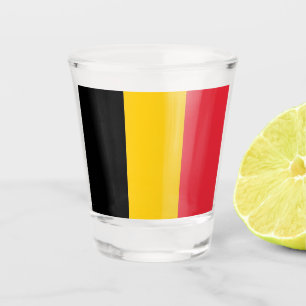 Patriottisch glas met vlag van België