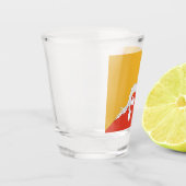 Patriottisch glas met vlag van Bhutan (Links)