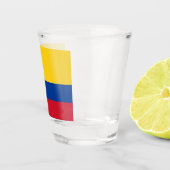 Patriottisch glas met vlag van Colombia (Rechts)