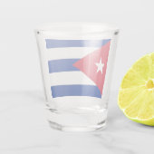Patriottisch glas met vlag van Cuba (Achterkant)