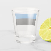 Patriottisch glas met vlag van Estland (Achterkant)
