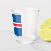 Patriottisch glas met vlag van IJsland (Rechts)