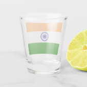 Patriottisch glas met vlag van India (Achterkant)