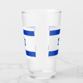Patriottisch glas met vlag van Israël (Rechts)