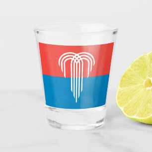Patriottisch glas met vlag van Kansas City, VS