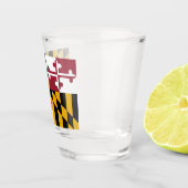 Patriottisch glas met vlag van Maryland (Rechts)