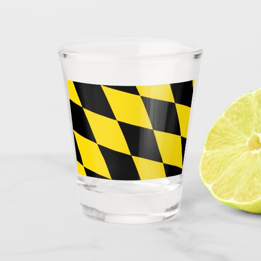 Patriottisch glas met vlag van München (Voorkant)