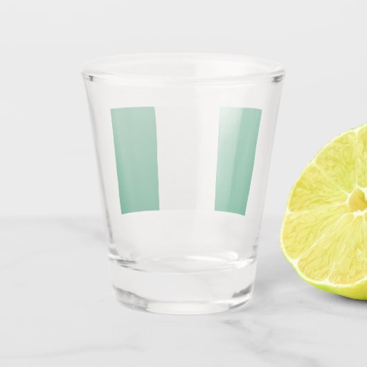 Patriottisch glas met vlag van Nigeria (Achterkant)