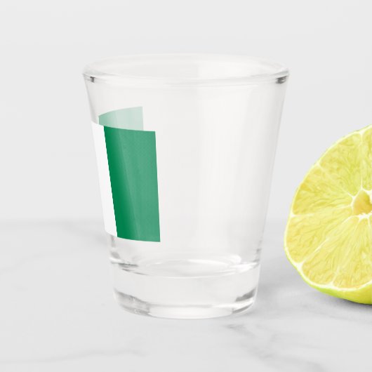 Patriottisch glas met vlag van Nigeria (Rechts)