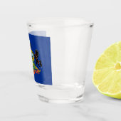 Patriottisch glas met vlag van Pennsylvania (Rechts)