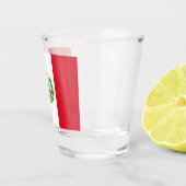 Patriottisch glas met vlag van Peru (Rechts)