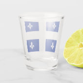 Patriottisch glas met vlag van Quebec (Achterkant)