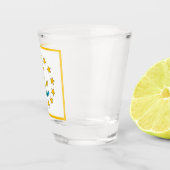 Patriottisch glas met vlag van Rhode Island (Rechts)
