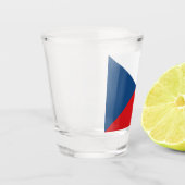 Patriottisch glas met vlag van Tsjechië (Links)