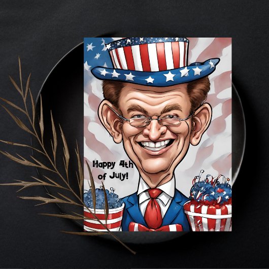 patriottisch groet feestdagenkaart