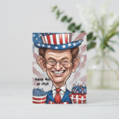 patriottisch groet feestdagenkaart (Staand voorkant)