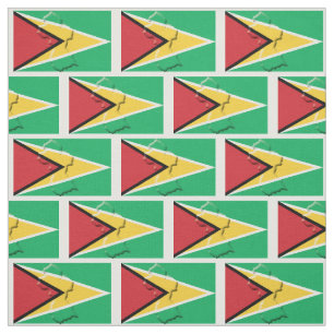 Patriottisch GUYANA VLAG Kaart Overzicht Stof