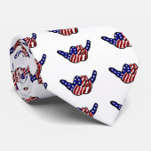 Patriottisch hang los stropdas (Opgerold)